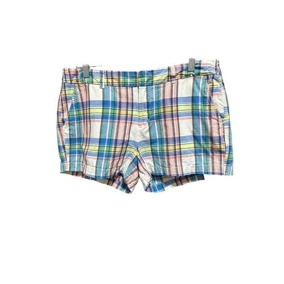 KHAKIS by GAP Multi-Color PLAID "CITY 3 Inch" Shorts Sz 10 4‎ Pockets - Picture 4 of 8